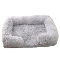 Cuccia Rotonda in Peluche per Cani Invernale