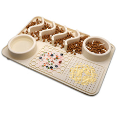 Tappetino per cani in silicone da leccare, tappetino da leccare per animali domestici in silicone, tappetino olfattivo in silicone, ciotola per alimenti multifunzionale per animali domestici