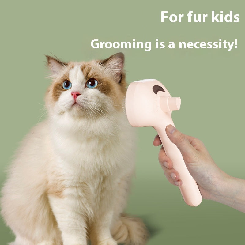 Pettine spray per animali domestici Rimuovi peli di animali domestici Spazzola per la pulizia Strumenti per la toelettatura di cani e gatti Pettine umidificatore con nebulizzatore d'acqua Forniture per animali domestici