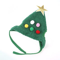 Cappello per animali domestici a forma di albero di Natale