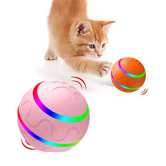 Pet New Cat Wicked Ball Toy, Palla Intelligente USB, Giocattolo Gatto con Sfera Rotante Automatica