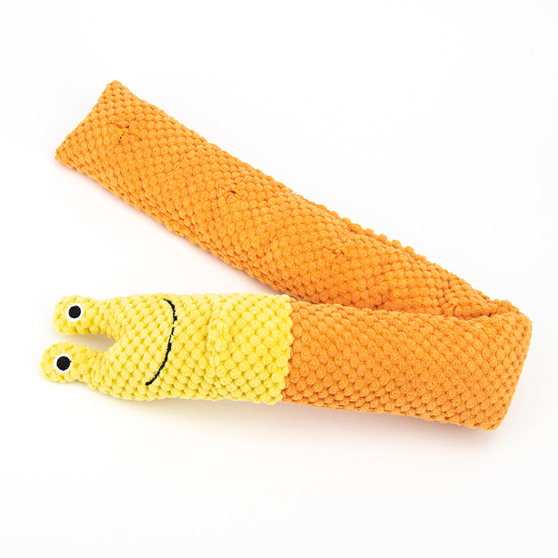 Giocattoli per cani Snail Snuffle Toys, giocattoli cigolanti per animali domestici, giochi cerebrali, distributori di snack per l'allenamento dell'istinto di ricerca del cibo, giocattoli di peluche arricchenti "nascondi e annusa" contro la noia