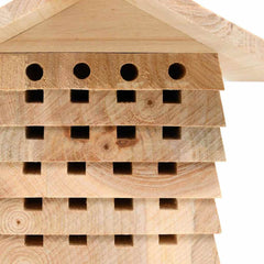 Bee Hotel Fir Solid Wood 22x20x20 cm