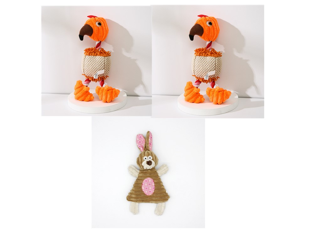 Gioco per Animali Domestici a Forma di Asino Giocattolo da Masticare in Corduroy per Cani Cuccioli con Squeak Morbido Osso di Peluche Gioco Molare per Cani Gioco per Addestramento Cani