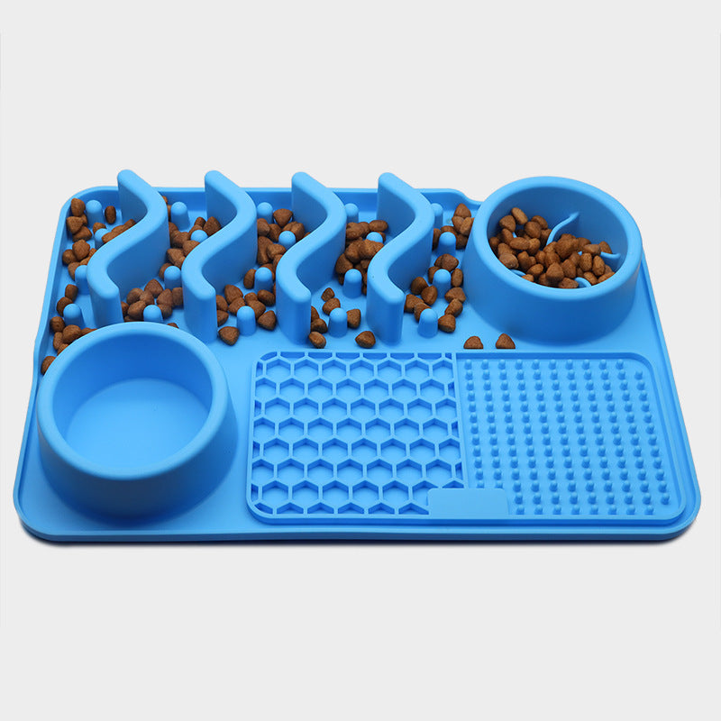 Tappetino per cani in silicone da leccare, tappetino da leccare per animali domestici in silicone, tappetino olfattivo in silicone, ciotola per alimenti multifunzionale per animali domestici