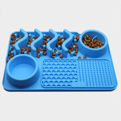 Tappetino per cani in silicone da leccare, tappetino da leccare per animali domestici in silicone, tappetino olfattivo in silicone, ciotola per alimenti multifunzionale per animali domestici