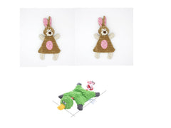 Gioco per Animali Domestici a Forma di Asino Giocattolo da Masticare in Corduroy per Cani Cuccioli con Squeak Morbido Osso di Peluche Gioco Molare per Cani Gioco per Addestramento Cani