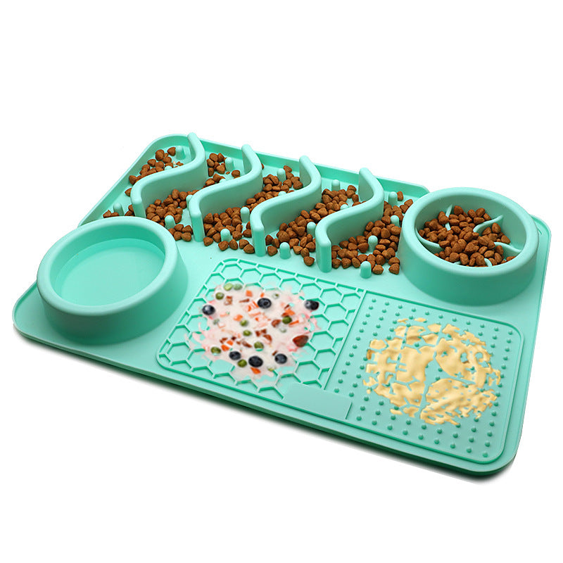 Tappetino per cani in silicone da leccare, tappetino da leccare per animali domestici in silicone, tappetino olfattivo in silicone, ciotola per alimenti multifunzionale per animali domestici