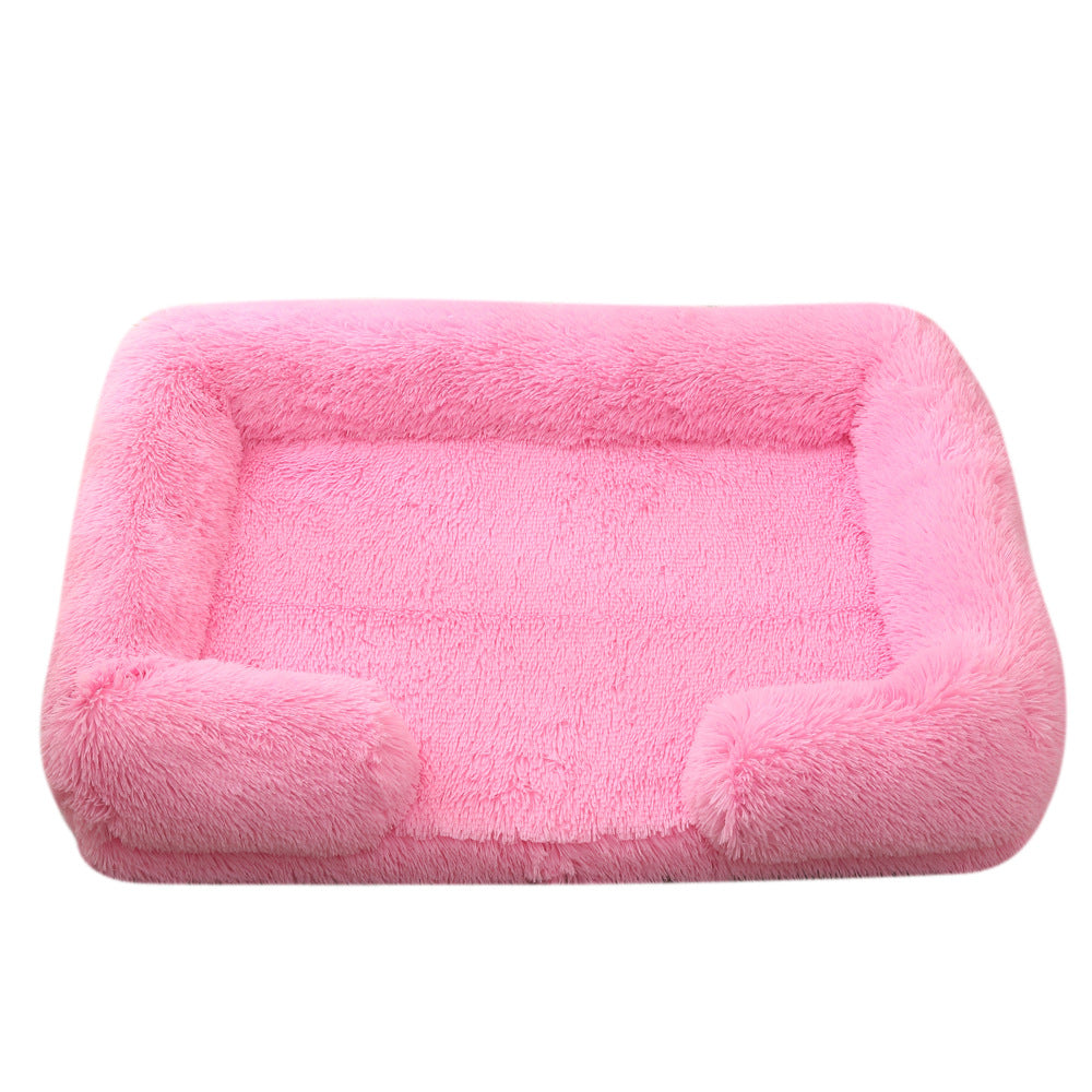 Cuccia Rotonda in Peluche per Cani Invernale