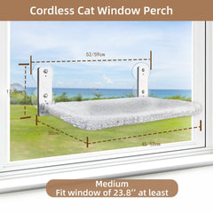 Lettiere per animali domestici Cordless Finestra Posatoi Gatto Amaca Interno Pieghevole Sedile Animale Domestico Comodo Cordless Amaca