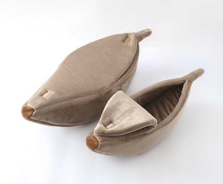 Cuccia per cani Pet House a forma di banana, tenera cuccia per animali domestici, nido, divanetto caldo per cani, letto per dormire