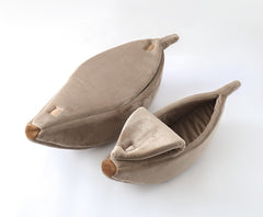 Cuccia per cani Pet House a forma di banana, tenera cuccia per animali domestici, nido, divanetto caldo per cani, letto per dormire