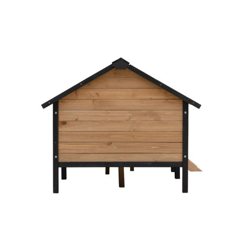 Cuccia Grande in Legno Stile Cabina con Portico per Esterni