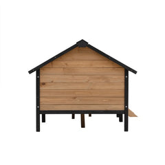 Cuccia Grande in Legno Stile Cabina con Portico per Esterni