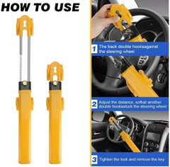 Car Steering Wheel Lock HEAVY DUTY High Security Anti Theft Hook Van Hook Crook