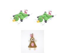 Gioco per Animali Domestici a Forma di Asino Giocattolo da Masticare in Corduroy per Cani Cuccioli con Squeak Morbido Osso di Peluche Gioco Molare per Cani Gioco per Addestramento Cani