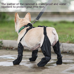 Scarpe impermeabili per cani Stivali regolabili per cani Scarpe traspiranti per animali domestici per passeggiate all'aperto Scarpe morbide per cani francesi Protezione zampe per animali domestici Prodotti per animali domestici