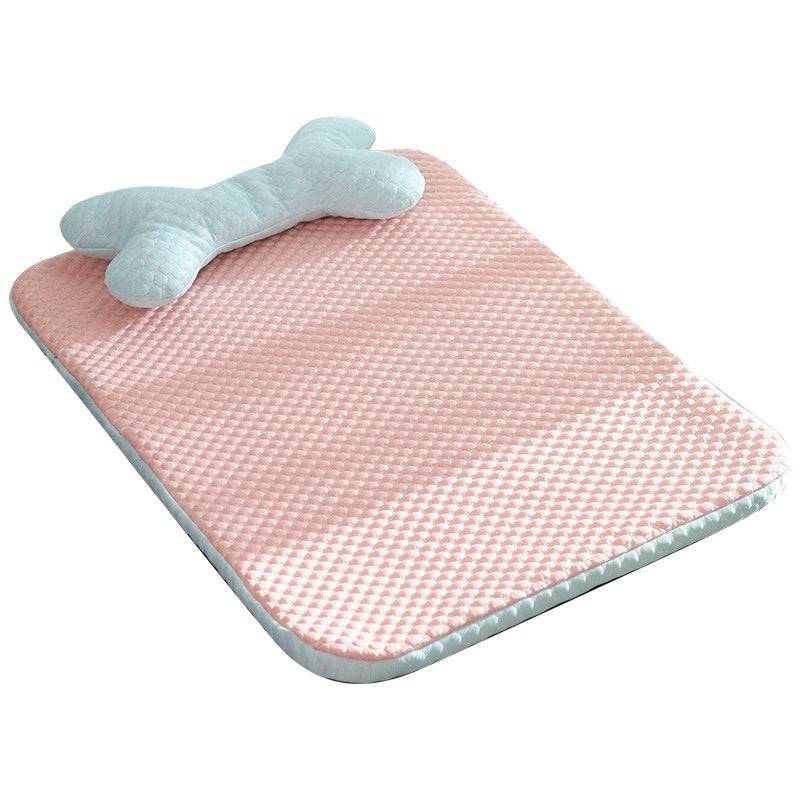 Cuccia per Cani Traspirante Rinfrescante Primavera Estate Tappetino per Dormire per Animali Domestici di Piccola e Media Taglia Gatti Morbido Antiscivolo Cuscino per Cani Forniture per Animali Domestici Prodotti per Animali Domestici