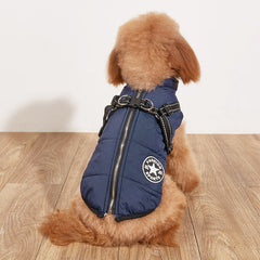 Vestiti imbottiti in cotone per cani, caldi, foderati in pile, spessi, riflettenti, con bretelle