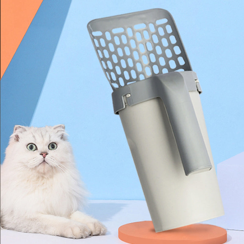 Set Paletta per Lettiera Integrata con Scatola Portaoggetti per Gatti Pigri