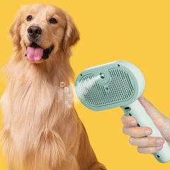Pettine spray per animali domestici Rimuovi peli di animali domestici Spazzola per la pulizia Strumenti per la toelettatura di cani e gatti Pettine umidificatore con nebulizzatore d'acqua Forniture per animali domestici