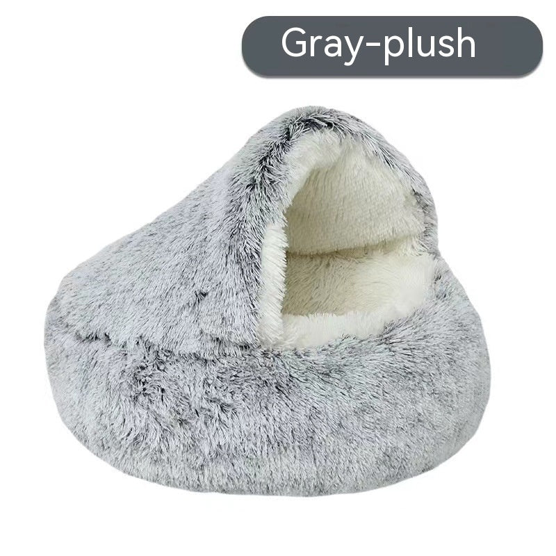 Cuccia per Gatti Semichiusa Quattro Stagioni Universale Guscio a Conchiglia Nido per Cuccioli Piccoli Forniture Invernali per Animali Domestici