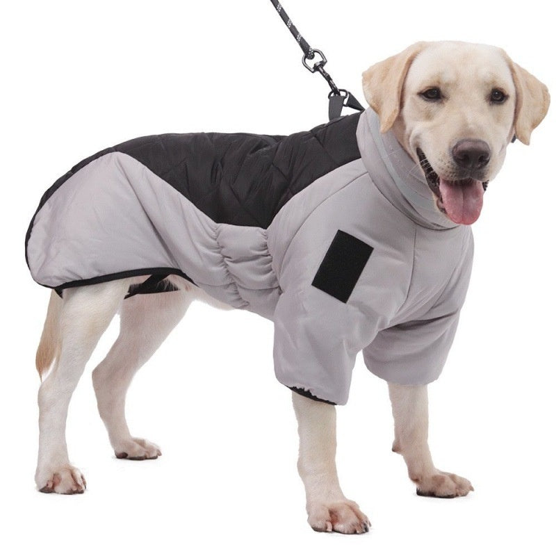 Nuovo cappotto invernale per cani, vestiti impermeabili per animali domestici di taglia media e grande, gilet caldo e spesso per cani, giacca personalizzata per Labrador