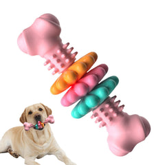Giocattolo da Masticare per Cani Tipo Osso  Giocattoli per la Pulizia dei Denti dei Cani Osso Indistruttibile in TPR Resistente ai Morsi Giocattoli da Dentizione Prodotti per Animali Domestici