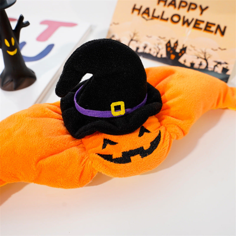 Gilet Zucca di Halloween per Cani Gatti Costume Festivo per Animali Domestici Imbracatura Divertente Abbigliamento di Ringraziamento Natale per Piccoli Animali