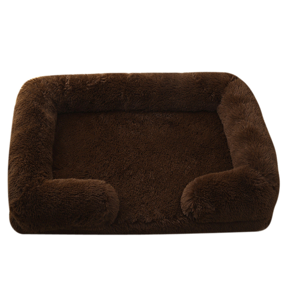 Cuccia Rotonda in Peluche per Cani Invernale