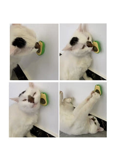 Giocattolo multifunzionale Catnip Menta Gatto Avocado Girevole a 360 gradi, autoriparante, per animali domestici