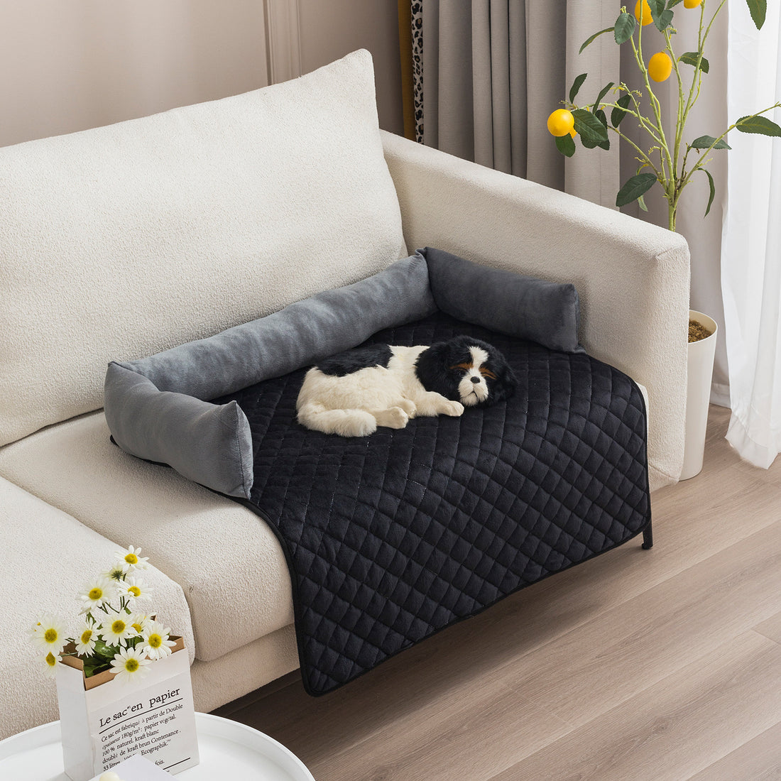 Divano letto per cani da compagnia, cucce per cani di taglia grande, cuscino caldo per gatti, tappetino, protettore per mobili, divano per cani