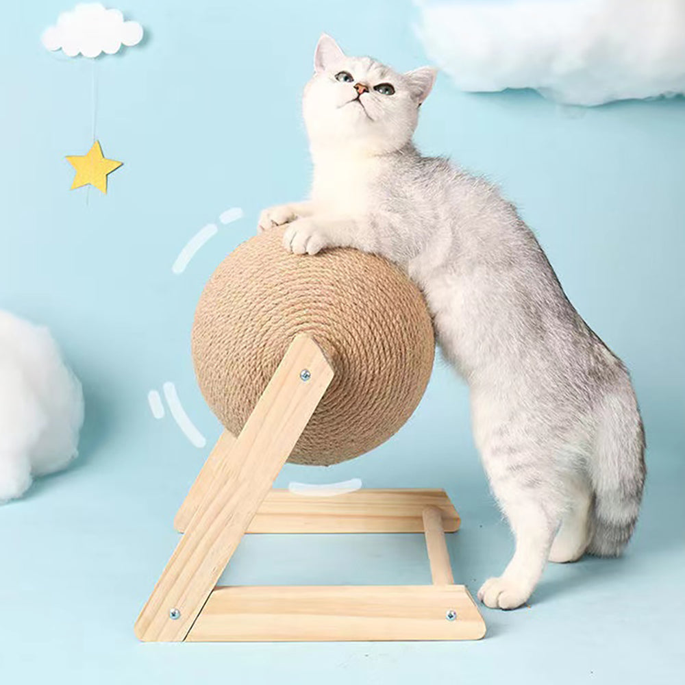 Palla tiragraffi professionale verticale per gatti in sisal