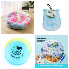 Disco volante in silicone per animali domestici, divertente, per cani e gatti, disco volante per giochi per cani, resistente al morso, per addestramento cuccioli, giocattolo interattivo per animali domestici