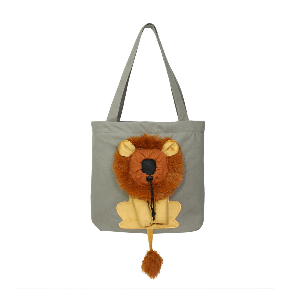 Trasportini Morbidi per Animali Domestici, Design Leone, Borsa Trasportino Portatile Traspirante per Gatti e Cani, Borsa da Viaggio per Animali Domestici con Cerniere di Sicurezza