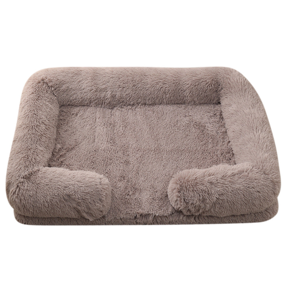 Cuccia Rotonda in Peluche per Cani Invernale