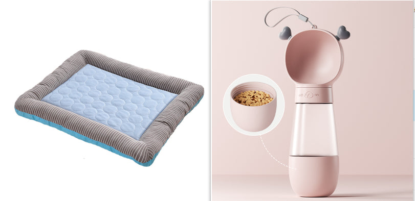 Tappetino Refrigerante per Animali Domestici, Letto per Cani Gatti Cuccioli Gattini, Tappetino Rinfrescante in Seta Ghiacciata Morbido per il Sonno Estivo Blu Traspirante