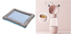 Tappetino Refrigerante per Animali Domestici, Letto per Cani Gatti Cuccioli Gattini, Tappetino Rinfrescante in Seta Ghiacciata Morbido per il Sonno Estivo Blu Traspirante