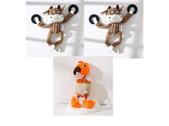 Gioco per Animali Domestici a Forma di Asino Giocattolo da Masticare in Corduroy per Cani Cuccioli con Squeak Morbido Osso di Peluche Gioco Molare per Cani Gioco per Addestramento Cani
