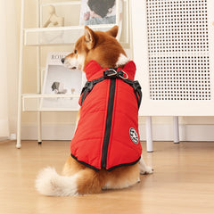 Vestiti imbottiti in cotone per cani, caldi, foderati in pile, spessi, riflettenti, con bretelle