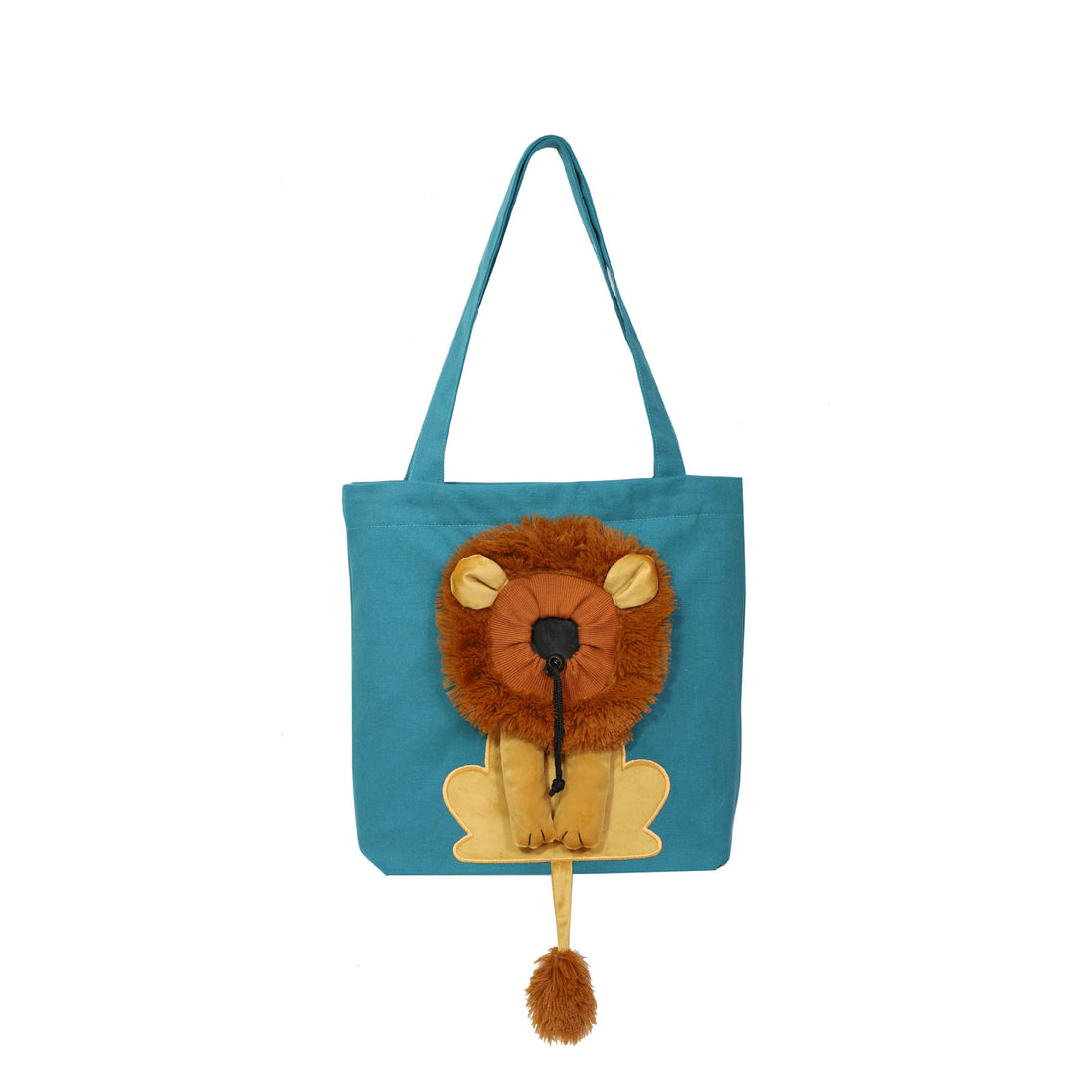 Trasportini Morbidi per Animali Domestici, Design Leone, Borsa Trasportino Portatile Traspirante per Gatti e Cani, Borsa da Viaggio per Animali Domestici con Cerniere di Sicurezza