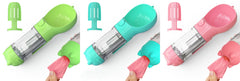Borraccia Portatile 3 in 1 per Cani con Ciotola per Acqua, Dispenser di Sacchetti Igenici per Rifiuti e Borraccia per Animali Domestici, per Viaggi all'Aperto