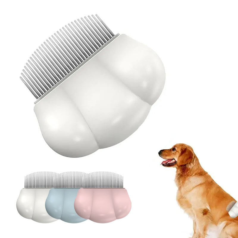 Pettine per toelettatura cani Pettine comodo per piccoli pidocchi e pulci universale Spazzola per muta Pettine a conchiglia Rimuove i nodi per cani conigli Prodotti per animali domestici