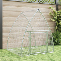 Rabbit Hutch Silver 100x Galvanized   Rabbit Hutch Silver