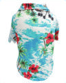 Camicia sottile per cani primavera ed estate, vestiti per corgi e gatti blu