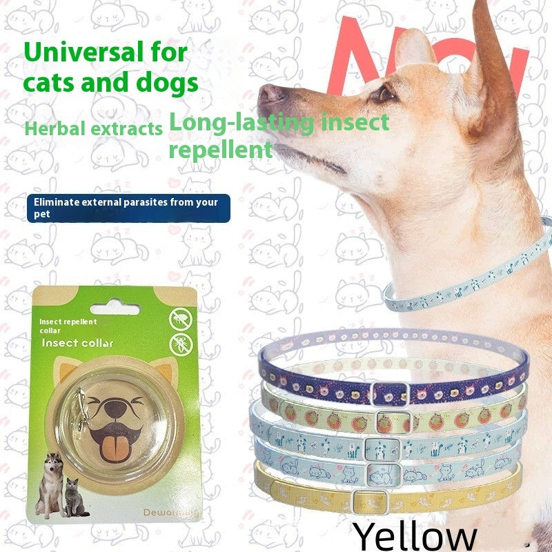 Collare antiparassitario per animali domestici, repellente per insetti per cani, collare per gatti