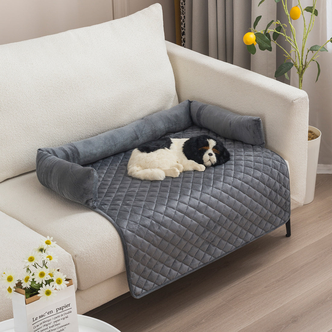 Divano letto per cani da compagnia, cucce per cani di taglia grande, cuscino caldo per gatti, tappetino, protettore per mobili, divano per cani