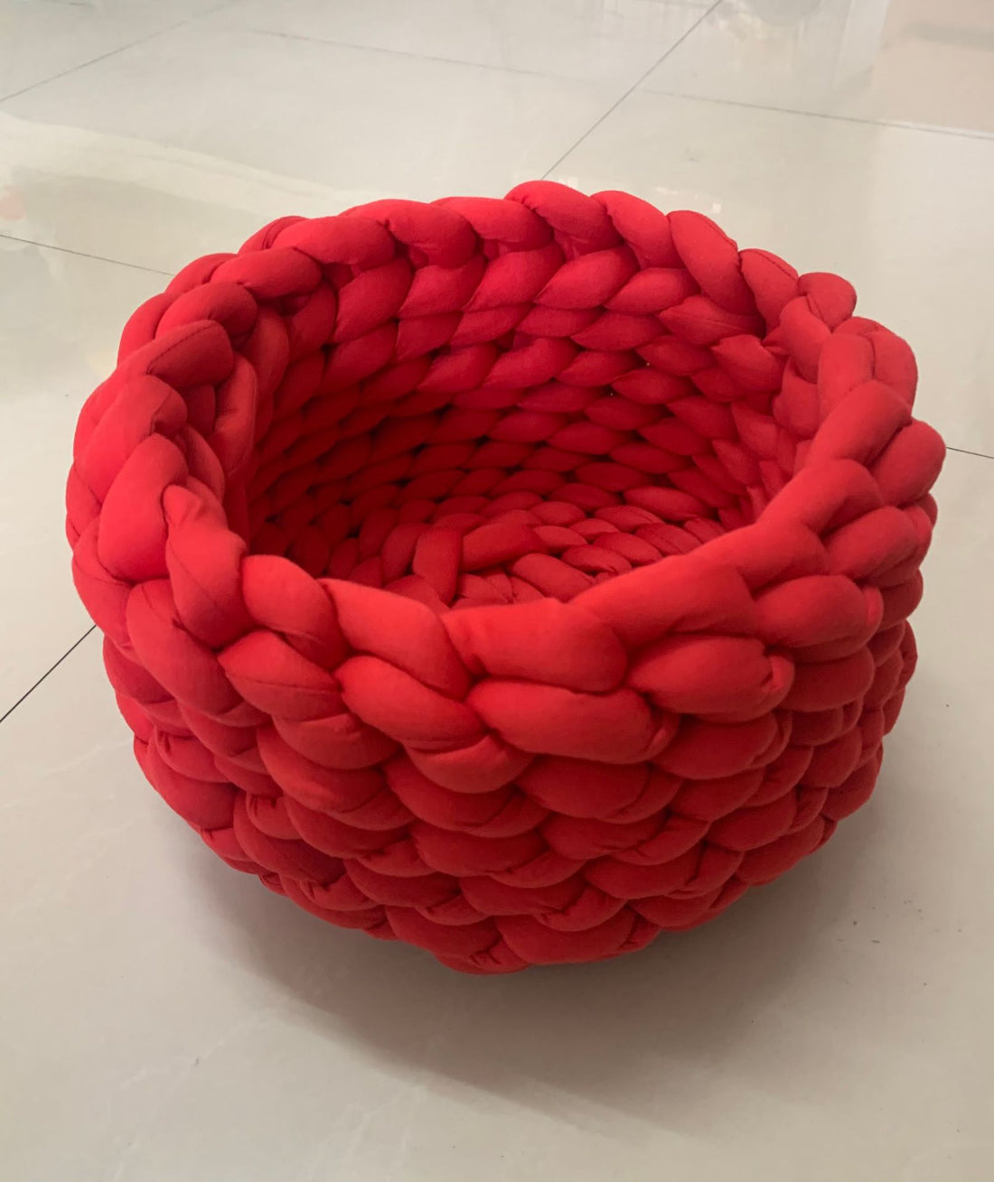 Cuccia per Gatti, Cuscino Morbido in Peluche Lungo, Tappeto Caldo per Animali Domestici, Carino Cuccia per Gatti, Letto Cesto Rotondo Soffice, Tocco Confortevole, Prodotti per Animali Domestici