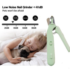 2 in 1 Tagliaunghie per animali domestici con luce LED forbici speciali per linea di sangue per cani e gatti multifunzione tagliaunghie per zampe di animali forniture per animali domestici