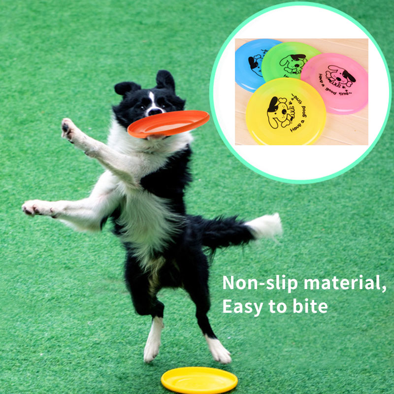 Disco volante in silicone per animali domestici, divertente, per cani e gatti, disco volante per giochi per cani, resistente al morso, per addestramento cuccioli, giocattolo interattivo per animali domestici